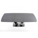 Стол обеденный HALMAR FANGOR темно-серый/черный 160-220/90